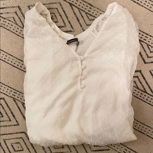 White Abercrombie and Fitch body suit